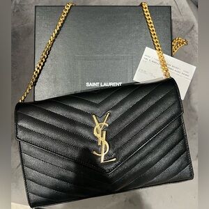 Yves Saint Laurent Cassandre envelope flap crossbody bag